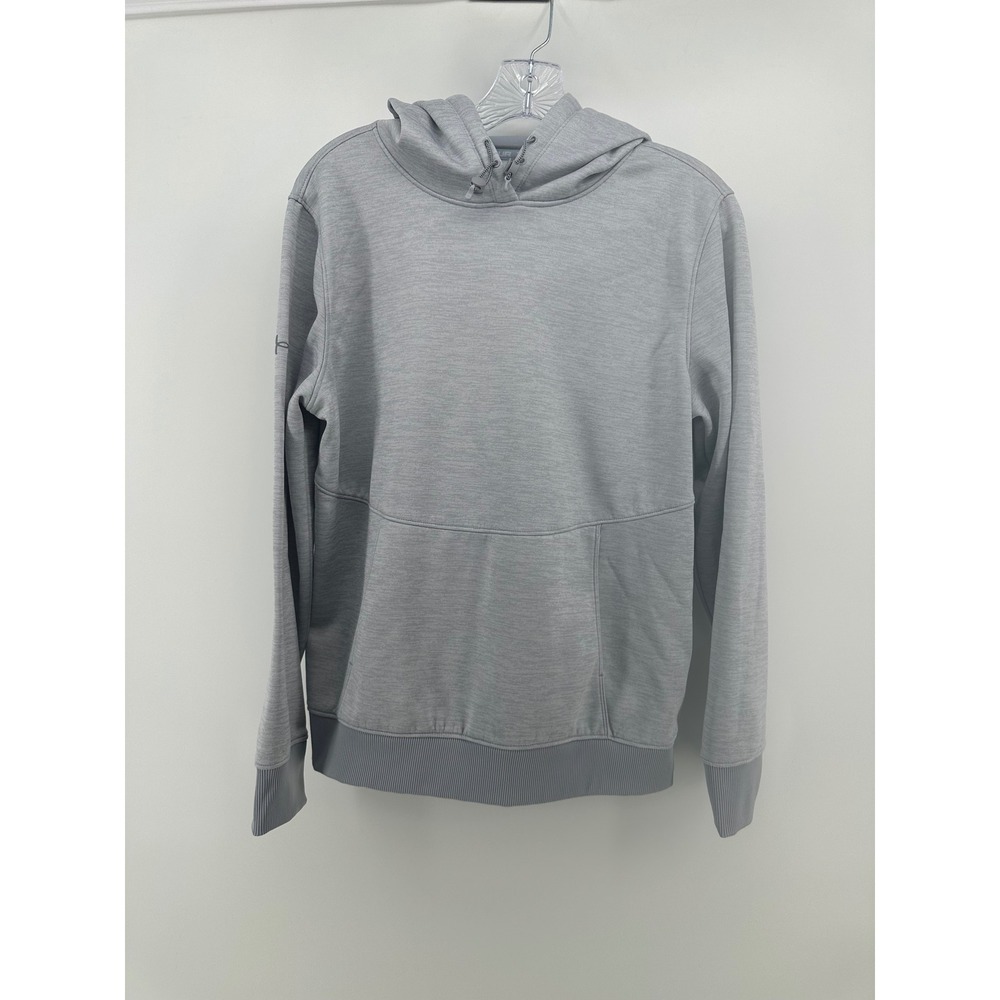 Under Armour Womens Medium Gray Heathered Loose Fit Pullover Hoodie Sweatshirt